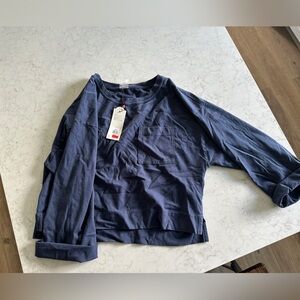 Calia top. Boxy fit, cropped.